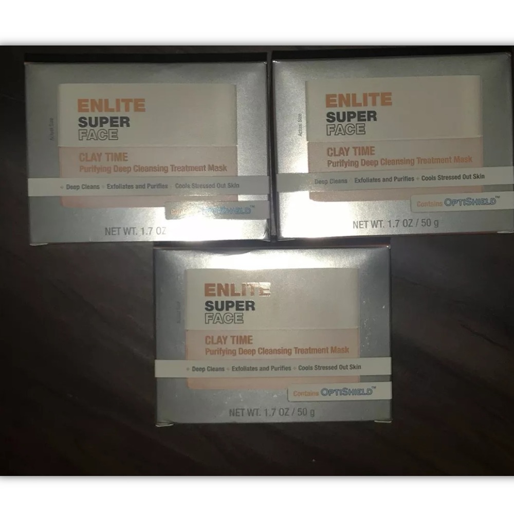 3X ENLITE SUPER FACE Clay Purifying Deep Masks